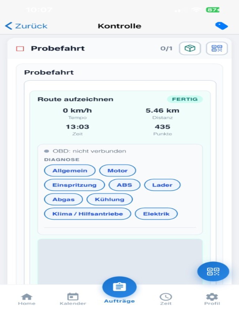 iOS Probefahrt